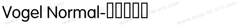 Vogel Normal字体转换
